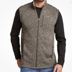 Eddie Bauer Radiator Vest Mens Small Gray Full Zip Sleeveless Pockets Size XL